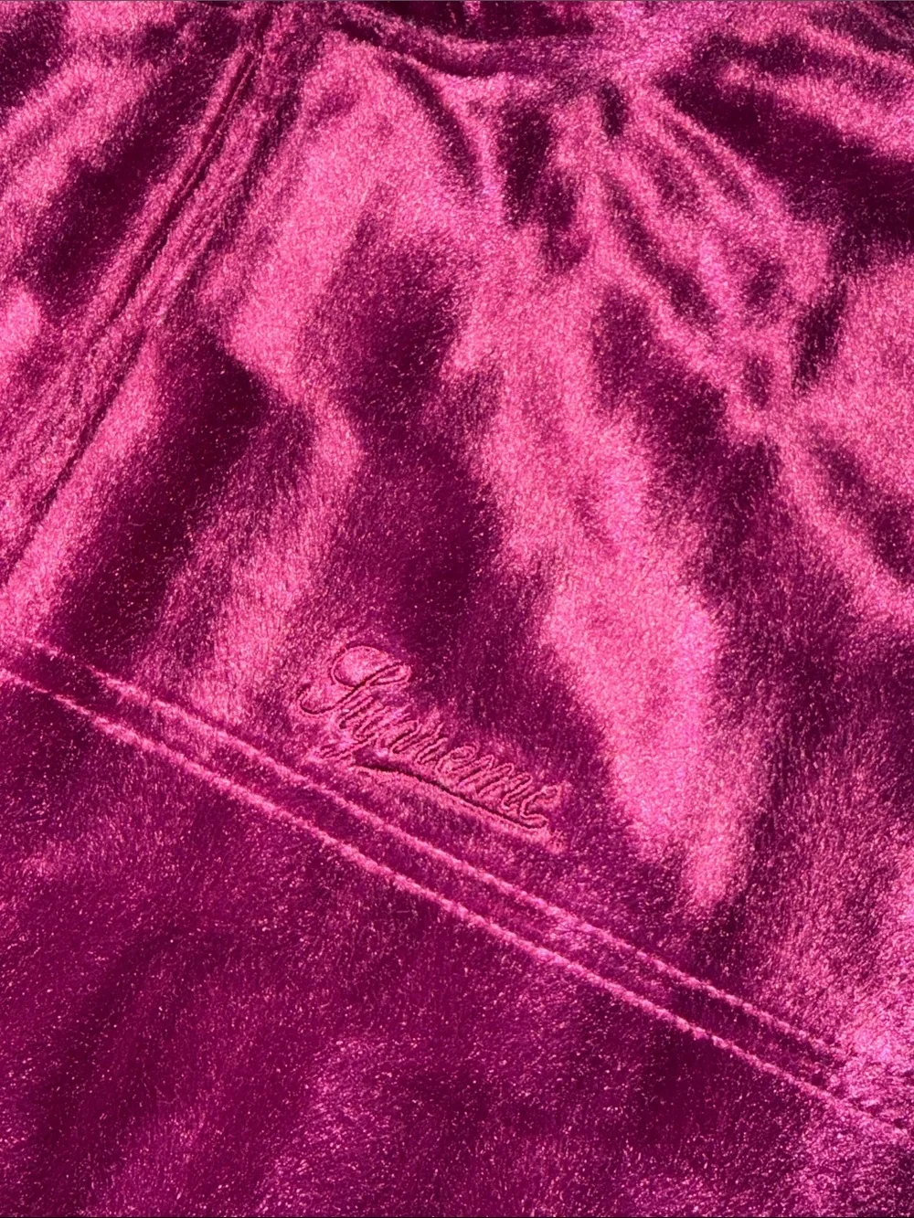 Supreme velour track jacket